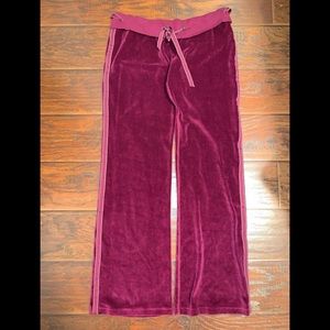 Women's Red Velvet Pants